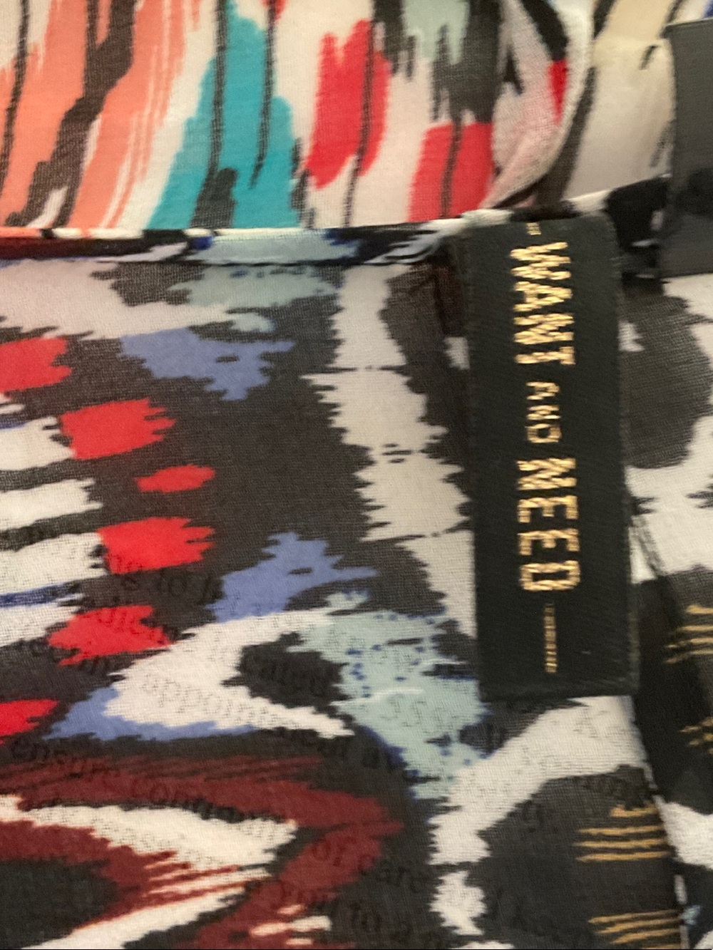 Sheer Multi-Color Patterned Kimono - Picture 4 of 12